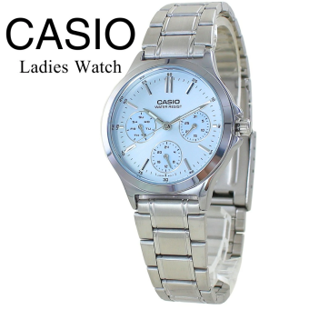 カシオ CASIO 腕時計 レディース 収納ケース付き チプカシ シンプル 小さい 軽い クォーツ メタルバンド ブルー文字盤 プレゼント ギフト 時計 誕生日 記念日 日本未発売 海外モデル 成人 卒業 入学