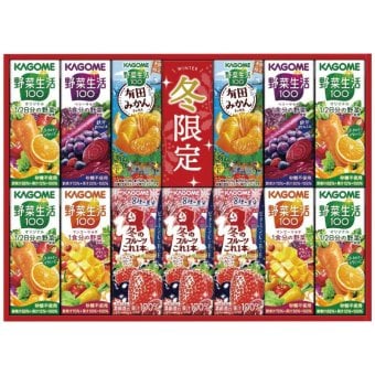 【ギフト対応無料】お歳暮・冬ギフト カゴメ すこやかウィンターバラエティギフト(紙容器) KYJ-20W (KYJ-20W) ※送料無料(北海道・沖縄は除く)
