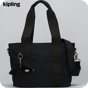 キプリング トートバッグ レディース ブランド Kipling ミンタ M UP ロゴ ワンポイント 無地 2WAY KI8642-P39 Black Noir 黒