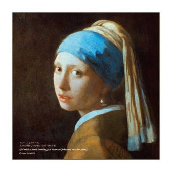 トレシー 名画シリーズ 真珠の耳飾の少女 19×19cm クリーニングクロス メガネ拭き スマホ 液晶画面 レンズ拭き フェルメール 日本製 洗える 極細繊維