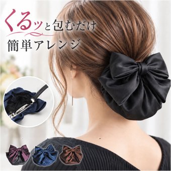 シニヨンネット リボン付き 通販 ヘアネット ヘアアクセサリー 髪束ねネット 大人 オフィス 卒業式 おだんご ヘアー 簡単 上品 ヘアーネット 女性 自然 女性用 おしゃれ かわいい まとめ髪 ヘアアレンジ グッズ