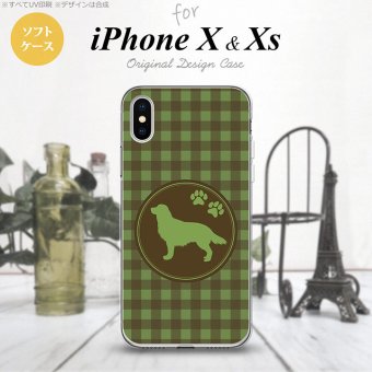 【iPhoneX】【スマホケース/スマホカバー】【アイフォンX】iPhoneX スマホケース カバー アイフォンX ゴールデン・レトリバー 緑 nk-ipx-tp812【メール便送料無料】