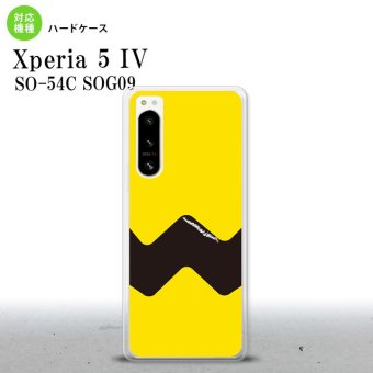 Xperia 5 IV Xperia5 IV スマホケース 背面ケース ハードケース ギザギザ 黄 黒 2022年 10月発売 nk-xp54-191