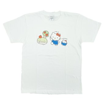 サンリオ ハローキティ × なんでもいきもの Tシャツ(M) ホワイト アパレル Sanrio 送料込み