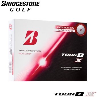 ブリヂストン ゴルフボール TOUR B X（ホワイト） RED EDITION 1ダース 12個入り 新品 ツアービーエックス 2026年発売 日本正規品 お誕生日祝い お祝い 記念品 お父さん 父の日 彼氏 男性 母の日 お母さん 彼女 女性30代 40代 50代 60代 還暦祝い 敬老の日 人気プレゼント プレゼント