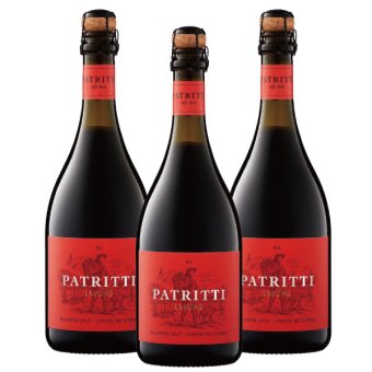 【送料無料】PATRITTI Sparkling Shiraz 3本セット