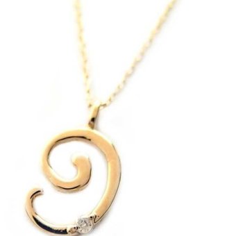 ナンバー ネックレス ダイヤモンド K18 ゴールド 0.01ct 18金 数字 ペンダント レディース メンズ 華奢 シンプル ジュエリー アクセサリー ラッキーナンバー プレゼント ギフト