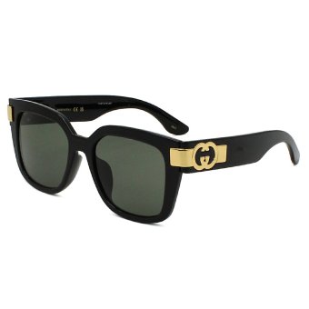 グッチ GUCCI サングラス アジアンフィット UVカット アイウェア ウェリントン GG1690SK-001 メンズ レディース ユニセックス ブラック+グレー 国内正規品