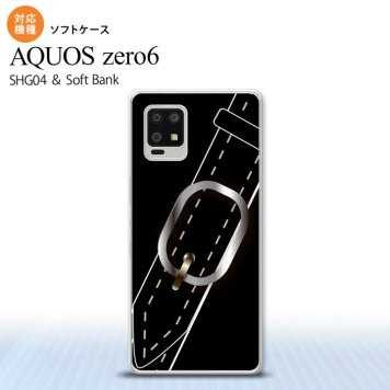SHG04 SHG04 ZERO6 AQUOS zero6 スマホケース ソフトケース ベルト 黒 メンズ レディース nk-zero6-tp326