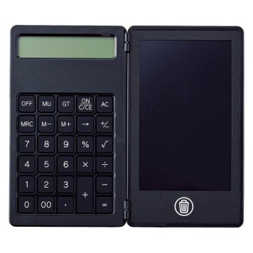 電卓付き電子メモ(4.4インチ) ブラック ／デジタルメモ 電卓・デジタル文具 家電 敬老の日 プレゼント ギフト お祝い いつ 70代 80代 メッセージ おじい おばあ 祖父母 お彼岸 お供え 秋 2026 送料無料 ギフト プレゼント プチギフト 内祝い 快気祝い 出産祝い 結婚祝い 引出物 新築祝い お返し
