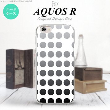 【SH03J】【スマホケース/スマホカバー】【アクオス R】SH03J スマホケース AQUOS R SH-03J カバー アクオス R 水玉 黒 nk-sh03j-1375【メール便送料無料】