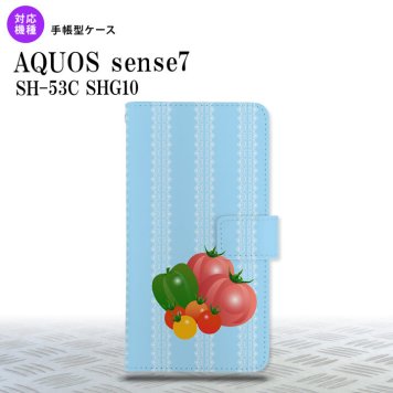 sense7 sense7 手帳型スマホケース カバー ベジタブル トマト 2022年 11月発売 nk-004s-sens7-dr666