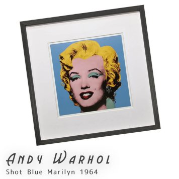 Andy Warhol（アンディ ウォーホル） Shot Blue Marilyn 1964 アートポスター（フレーム付き） 