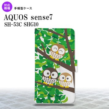 sense7 sense7 手帳型スマホケース カバー フクロウ 2022年 11月発売 nk-004s-sens7-dr1094