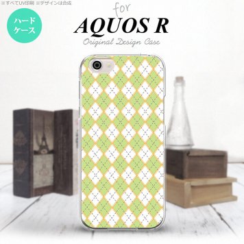 【SH03J】【スマホケース/スマホカバー】【アクオス R】SH03J スマホケース AQUOS R SH-03J カバー アクオス R アーガイル 緑×グレー nk-sh03j-1407【メール便送料無料】