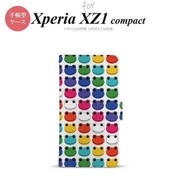 【手帳型 スマホ カバー ケース】【SO02K】【エクスペリア XZ1】手帳型 ケース SO-02K スマホ カバー Xperia XZ1 Compact エクスペリア カエル・かえる （F） nk-004s-so02k-dr166【メール便送料無料】