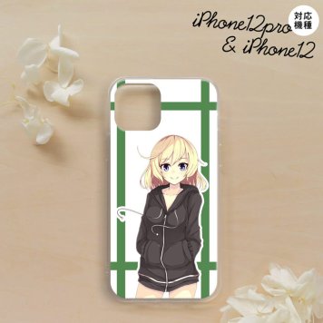 iPhone12/iPhone12pro iPhone12 / iPhone12pro スマホケース ソフトケース 女の子 B 緑 メンズ レディース nk-i12-tp1332