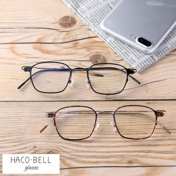 HACO-BELL Wellington ウエリントン型 軽量 薄型 老眼鏡 携帯型 リーディンググラス ケース付き 