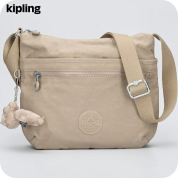 キプリング ショルダーバッグ レディース ブランド Kipling アルト ロゴ ワンポイント 無地 K19911-4PW Soft Taupe