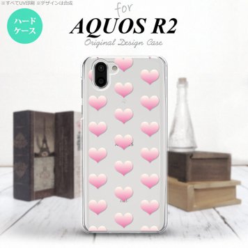 AQUOS R2 アクオス アール2 SH-03K SHV42 専用 スマホケース カバー ハードケース ハート ピンク nk-r2-018[スマホ,スマホケース,スマホカバー,ケース,カバー,ジャケット]