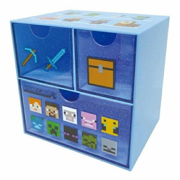 Minecraft キャラチェスト ブルー マインクラフト マイクラ 収納