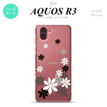 SH-04L SHV44 R3 AQUOS R3 スマホケース カバー ティアレ A 黒 nk-r3-1077