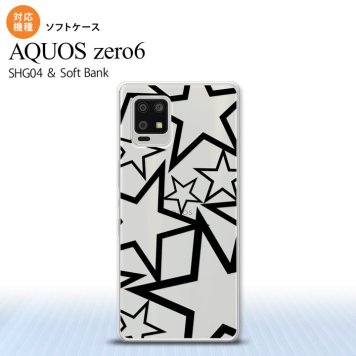 SHG04 SHG04 ZERO6 AQUOS zero6 スマホケース ソフトケース 星 クリア 黒 メンズ レディース nk-zero6-tp1115