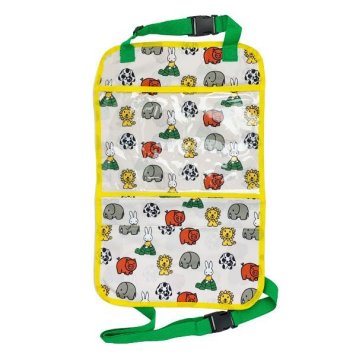 ミッフィー バックシート キックガード ミッフィーアニマル カー用品 インテリア 収納