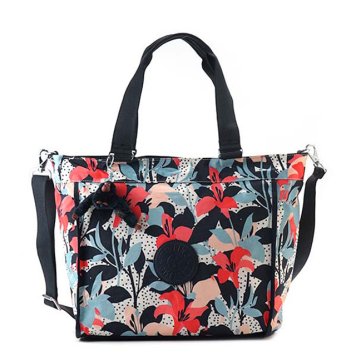 キプリング Kipling バッグ K16659 39Y NEW SHOPPER L ニューショッパーエル 2way ショルダーバッグ トートバッグ 斜めがけバッグ PASTEL LILY ネイビー＋花柄マルチ