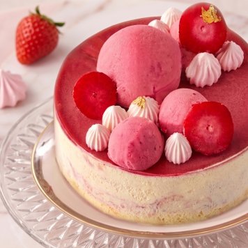 苺×チーズのざくざく食感！名入れ アイスケーキ ベリーストロベリーチーズパイ 5号(直径15cm)3～5人用 誕生日プレゼント ギフト 内祝い 出産内祝い 結婚祝い 退職祝い お礼 母の日 父の日 東京土産 手土産 人気 おしゃれ