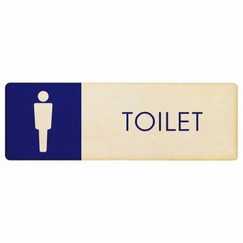 トイレ プレート 木製 男 A1 長方形 27x9cmドア サインプレート ピクトサイン トイレマーク表示 案内 注意 施設 御手洗 TOILET おしゃれ シンプル 安全対策