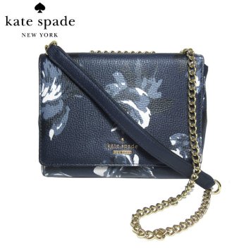 ケイト・スペード アウトレット kate spade ショルダーバッグ WKRU5574-428 mini emelyn / briar lane night rose レザー ローズ柄  ポシェット / ショルダー navymulti(428):ネイビー系マルチ