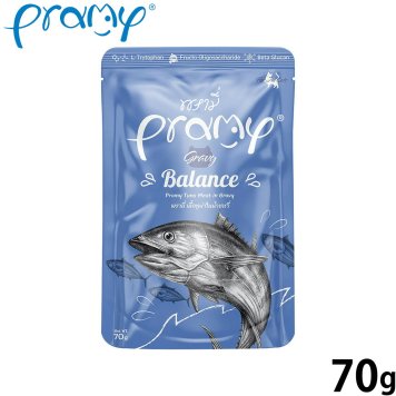 プラミー Pramy キャットフード ウェットフード ツナグレイビー バランス 70g 無添加 グレインフリー 穀物不使用 パウチ 一般食