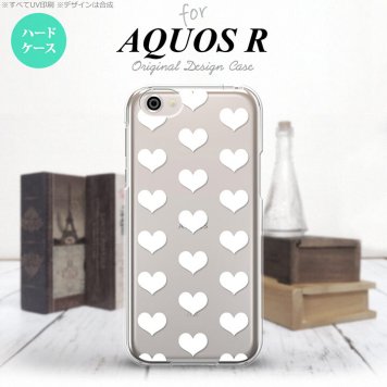 【SH03J】【スマホケース/スマホカバー】【アクオス R】SH03J スマホケース AQUOS R SH-03J カバー アクオス R ハート 白 nk-sh03j-019【メール便送料無料】