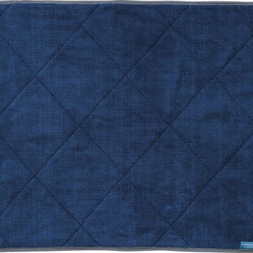 冬の贈り物ご挨拶  タオルバスマット 乾度良好R ネイビー 約50×70cm