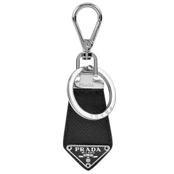 プラダ PRADA キーリング キーホルダー 2PP093 053 F0002 PORTACHIAVI PELLE ポルタキアーヴィ ペレ サフィアーノ NERO ブラック