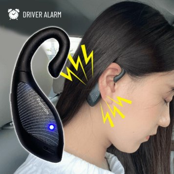 ドライバーアラーム[居眠り防止 アラーム 振動 バイブレーション 音 センサー 充電式 コンパクト 軽量 シンプル 長距離運転 長時間 ドライバー 眠気覚まし 睡魔 居眠り 事故 注意 運転 ドライブ 交通安全 安全運転 カー用品]