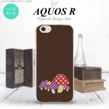 【SH03J】【スマホケース/スマホカバー】【アクオス R】SH03J スマホケース AQUOS R SH-03J カバー アクオス R きのこ 茶 nk-sh03j-742【メール便送料無料】