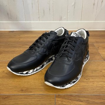在庫1点！ URBAN SUN アーバンサン 国内正規品 アンドレランニングモデル ブラック 本革レザー 39サイズ メンズ イタリア製 国内正規品