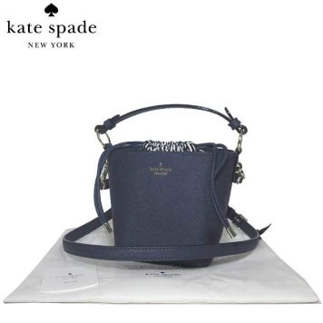 ケイト・スペード ブティック kate spade ショルダーバッグ PXRU8883 レザー×キャンバス  ハンドル付き 2WAY ショルダー / ポシェット pippa / cameron street / blazer blue(429):ネイビー系