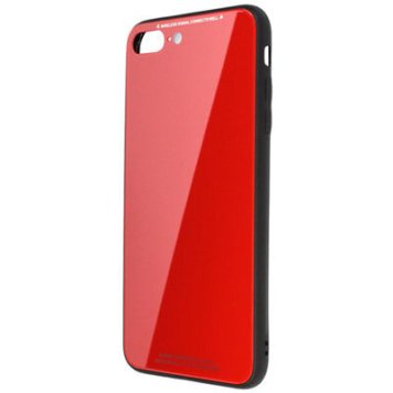 日本トラストテクノロジー 【メール便での発送商品】ワイヤレス充電対応ケース for iPhone8 Plus レッド TPUGC8P-RD