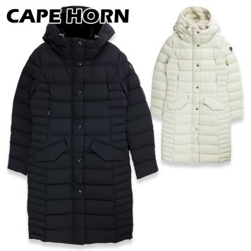 ケープホーン CAPE HORN カファヤテ CAFAYATE B2586 ダウンコート レディース ロング丈 フード付き 防寒 保温 撥水 軽量 アウター ブランド 人気 ギフト プレゼント