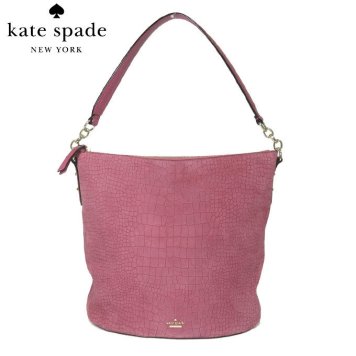 ケイト・スペード アウトレット kate spade ショルダーバッグ WKRU5515 arianna / larcchmont avenue exotic スウェード クロコ調 セミショルダー rawcocoa(223):レッド系 【RCP】【0815楽天カード分割】【レディース】【s-mail03】