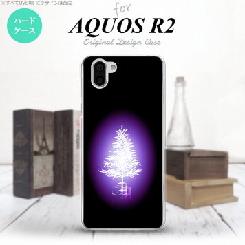AQUOS R2 アクオス アール2 SH-03K SHV42 専用 スマホケース カバー ハードケース ツリー 紫 nk-r2-628[スマホ,スマホケース,スマホカバー,ケース,カバー,ジャケット]