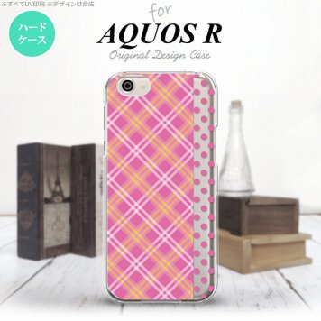 【SH03J】【スマホケース/スマホカバー】【アクオス R】SH03J スマホケース AQUOS R SH-03J カバー アクオス R タータン・ドット ピンク nk-sh03j-1532【メール便送料無料】