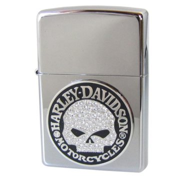 ZIPPO ジッポー ライター HARLEY DAVIDSON BLING SKULL ハーレーダビッドソン ブリングスカル 28984 アウトドア レジャースポーツ
