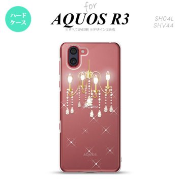SH-04L SHV44 R3 AQUOS R3 スマホケース カバー シャンデリア クリア nk-r3-092