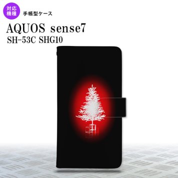 sense7 sense7 手帳型スマホケース カバー ツリー 赤 2022年 11月発売 nk-004s-sens7-dr625