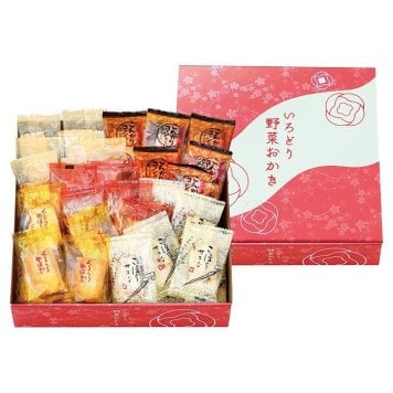 送料無料 お歳暮 いろどり野菜おかき  ※11/2以降の出荷予定となります。北海道・沖縄・離島は配達不可 全国送料無料 御歳暮 早割 お歳暮2026 御挨拶 お取り寄せ グルメ スイーツ