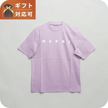 マルニ MARNI Tシャツ ロゴ コットン クルーネックT マルニキッズ MT290F-M01601-M00RF-0M612-12Y レディース パープル Tシャツ